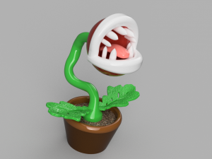mario cart piranha plant Model 3D