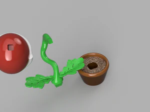 mario cart piranha plant 3D Model