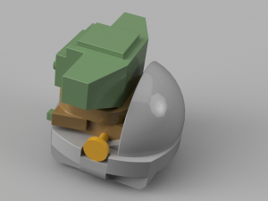 baby yoda or keychain Modelo de impresión 3D