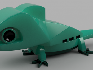 lizard or keychain Model Cetak 3D