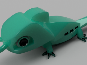 lizard or keychain Model Cetak 3D
