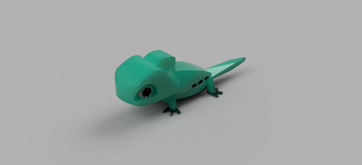 lizard or keychain 3D Print Model .c4d .max .obj .3ds .fbx .stl .blend 