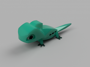 lizard or keychain 3D Print Model