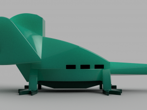 lizard or keychain Model Cetak 3D