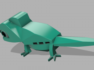 lizard or keychain Model Cetak 3D
