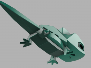 lizard or keychain Model Cetak 3D