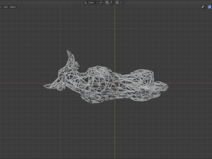 low poly bull Model 3D