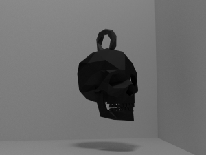 low poly skull or keychain 3D Модель
