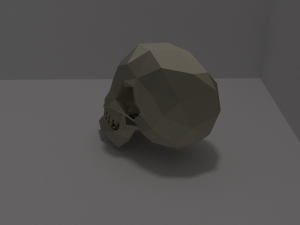 low poly skull or keychain 3D Модель