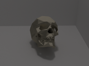 low poly skull or keychain 3D Модель