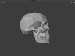 low poly skull or keychain 3D Модель