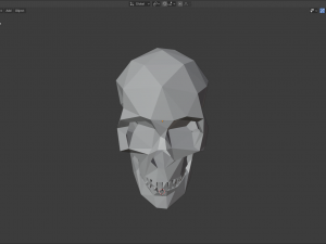 low poly skull or keychain 3D Модель