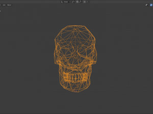low poly skull or keychain 3D Модель