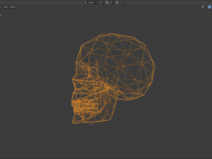 low poly skull or keychain 3D Модель