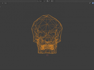 low poly skull or keychain 3D Модель