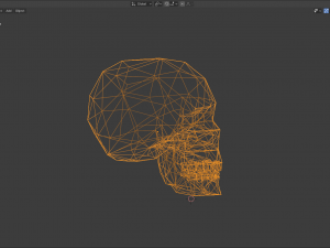 low poly skull or keychain 3D Модель
