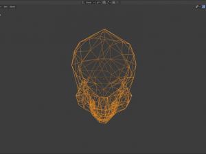 low poly skull or keychain 3D Модель