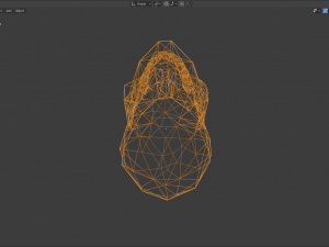low poly skull or keychain 3D Модель
