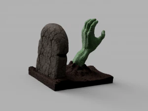 screaming hand sculpture 3D Model