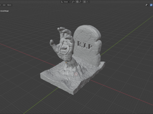 screaming hand sculpture 3D Модель