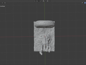 screaming hand sculpture 3D Модель