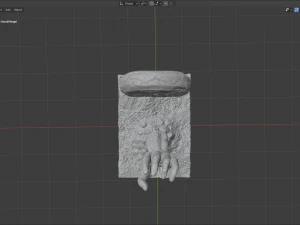 screaming hand sculpture 3D Model