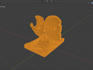 screaming hand sculpture 3D Модель