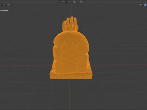 screaming hand sculpture 3D Model