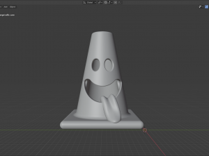smiling traffic cone Model do druku 3D