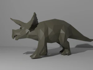 triceratops low poly 3D Model