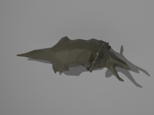 triceratops low poly 3D 模型