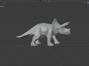 triceratops low poly 3D 模型