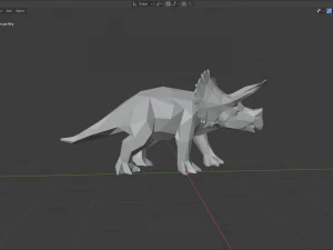 triceratops low poly 3D Model