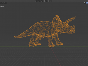 triceratops low poly 3D 模型