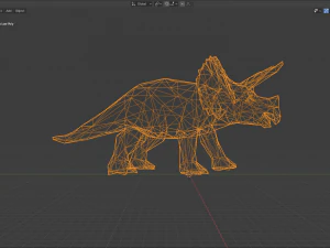 triceratops low poly 3D Model