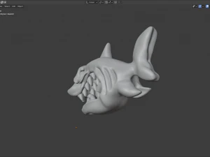 angry shark 3D Model