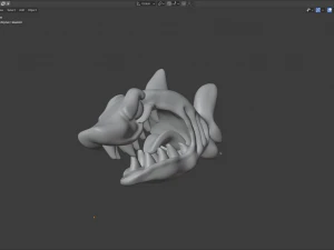 angry shark 3D Model