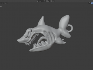 angry shark 3D Model