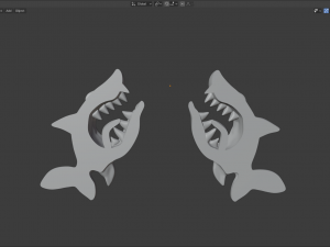 angry shark 3D Model