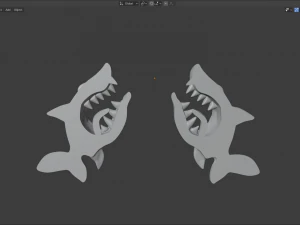 angry shark 3D Model