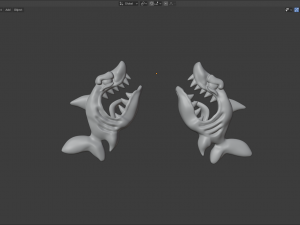 angry shark 3D Model