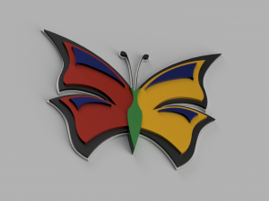 butterfly 3D 模型