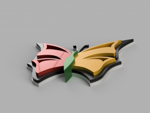butterfly 3D 模型