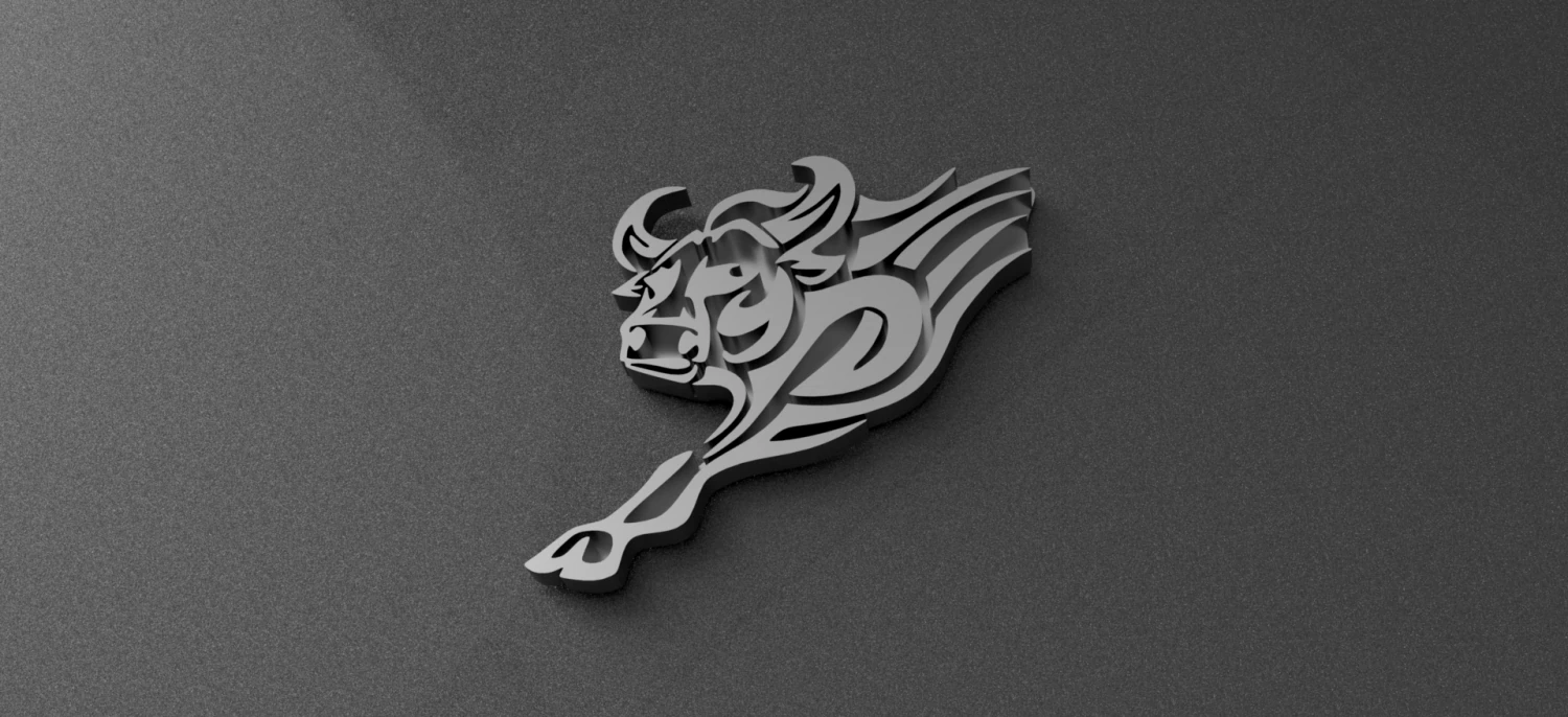 bull keychain 3D Print Model .c4d .max .obj .3ds .fbx .stl .blend 
