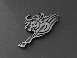 bull keychain 3D Baskı Modeli