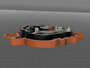 tiger sign logo keychain 3D Print Model