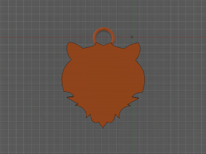 tiger sign logo keychain Modelo de impresión 3D