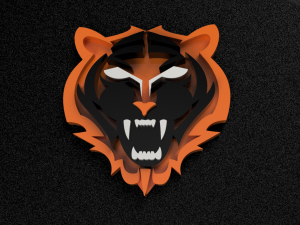 tiger sign logo keychain 3D Print Model
