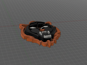 tiger sign logo keychain Modelo de impresión 3D