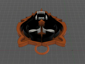 tiger sign logo keychain 3D Print Model